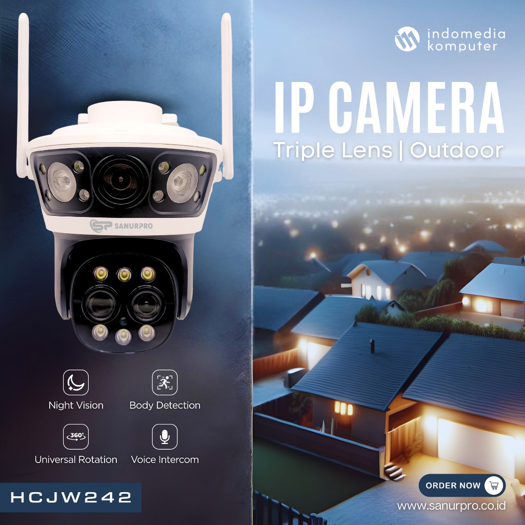 IP CAMERA HCJW242 OUTDOOR 4 MP IP Camera HCJW242 4MP Outdoor IP Camera 4MP HCJW242