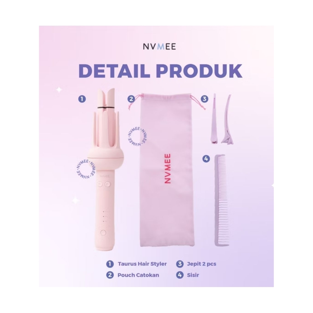 NVMEE-Taurus Hair Styler 2.0 Pink