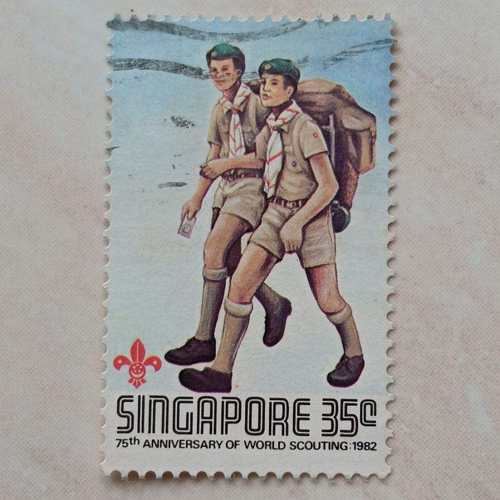Perangko Prangko Kuno Singapore Singapura 1982 Seri Scouting Year - YN3119