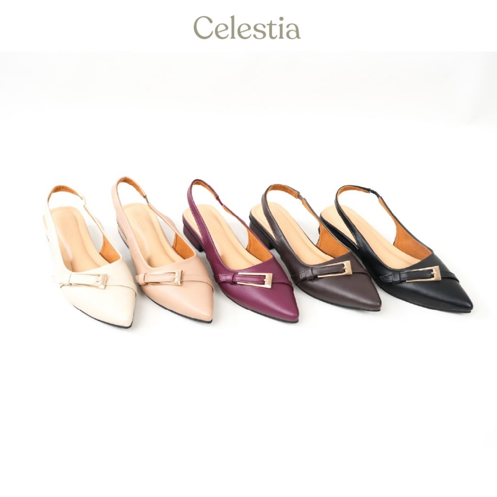Celestia Shoes Alice sendal wanita slip on sendal hak heels sendal murah sendal bagus berkualitas se