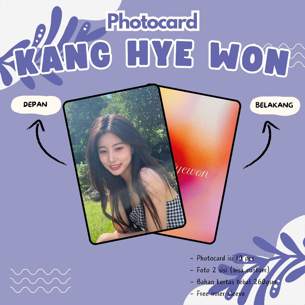(10 PCS) PHOTOCARDS KANG H YE WON
