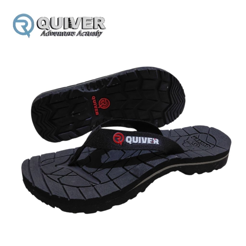 Sandal Jepit Quiver waylist Pria dan Wanita - Bantalan EVA, Phylonl Rubber, Polyester