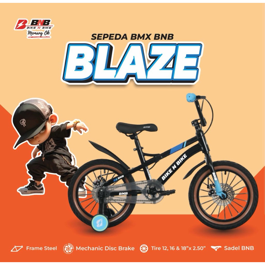 Sepeda BMX Anak 18 inch BNB Blaze