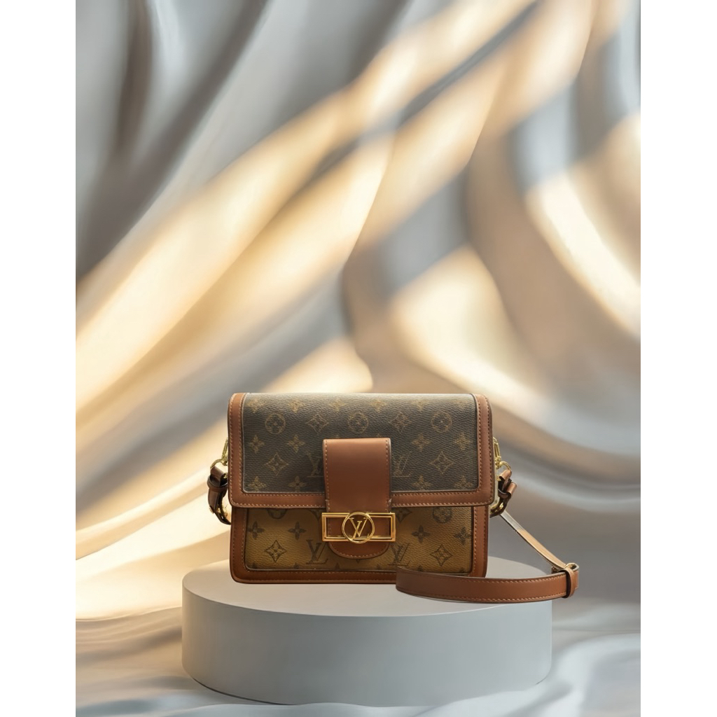 [PRELOVED] LV Louis Vuitton MINI DAUPHINE Daphne Color Block Single Shoulder