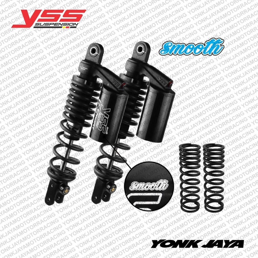 SHOCK YSS G-SPORT SMOOTH BLACK EDITION NMAX NEW TG302-310TR 310MM BLACK/BLACK/BLACK