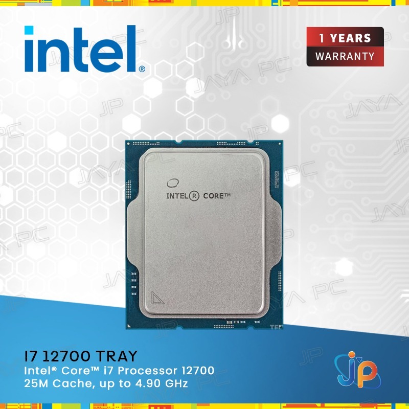 Processor Intel Core I7 12700 TRAY Alder Lake Socket LGA 1700