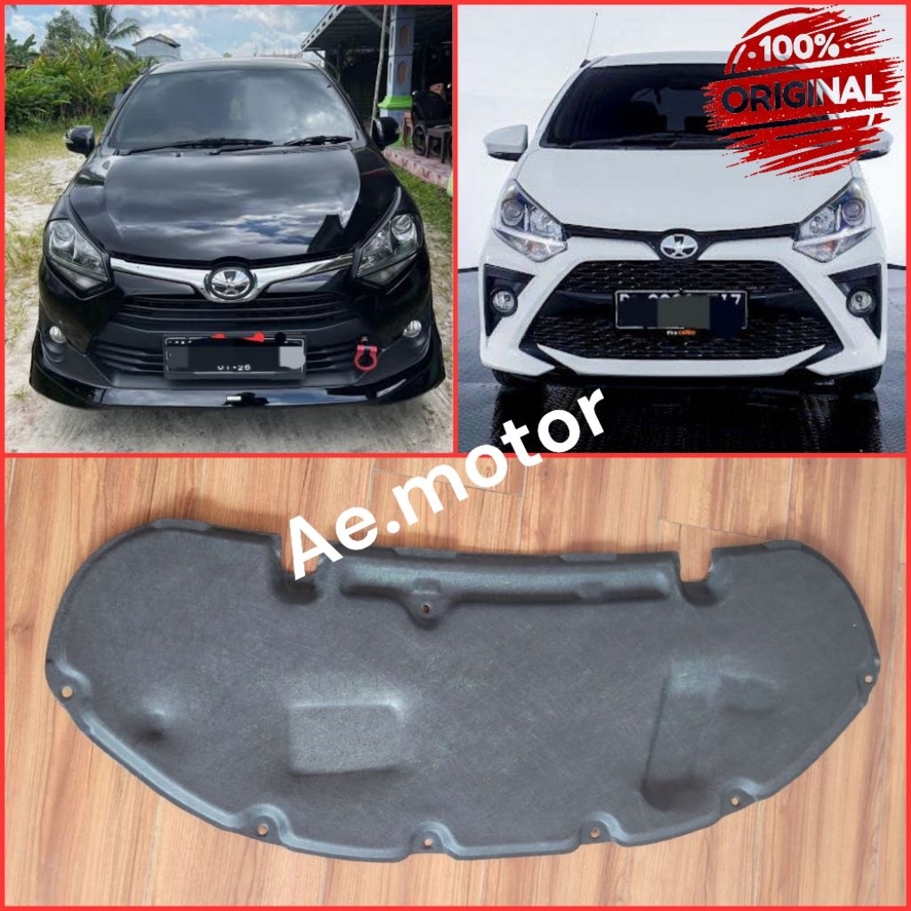 (ORIGINAL) Peredam Kap Mesin Agya ayla 2013 2014 2015 2016 2017 2018 2019 2020 2021 2022