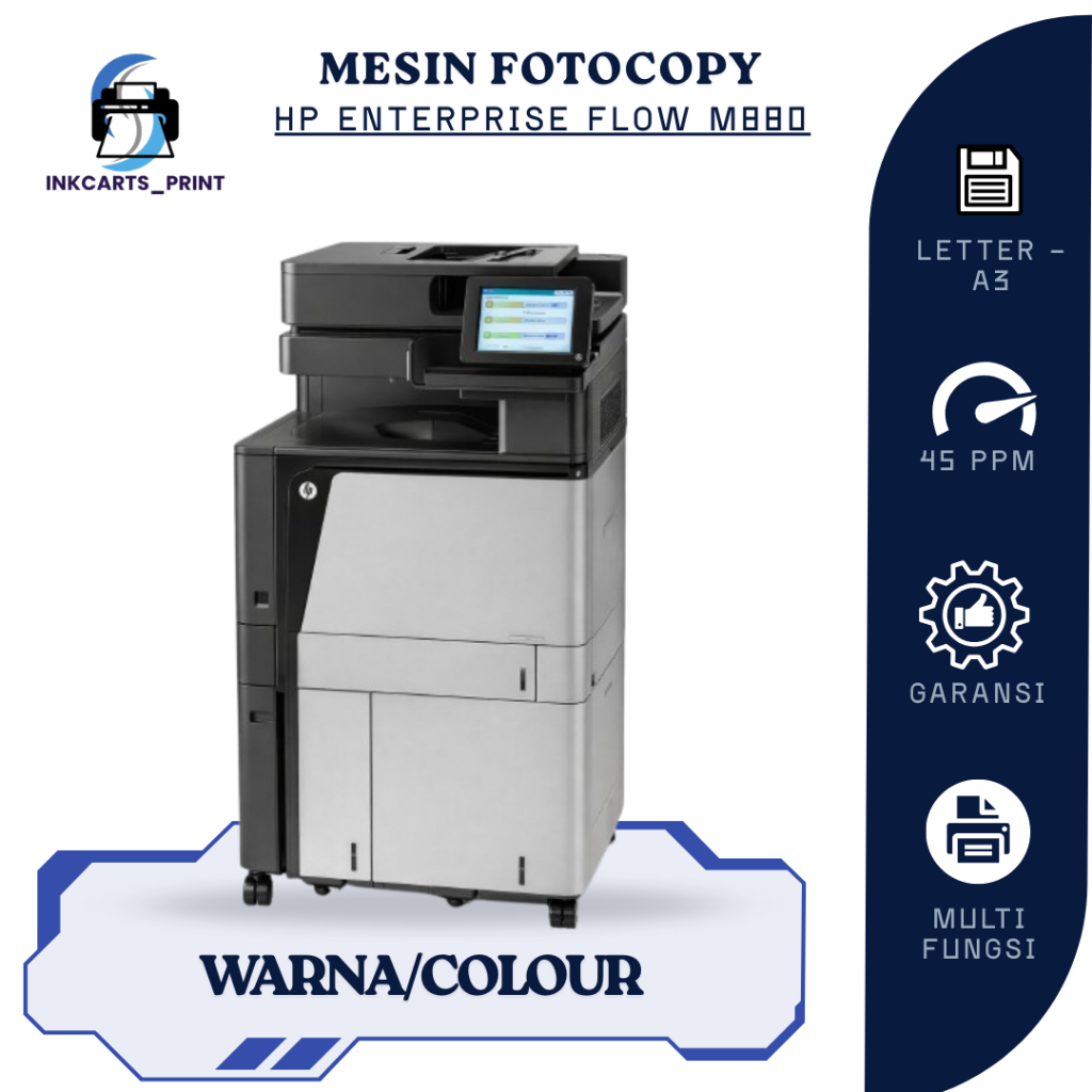 Mesin Fotocopy HP Laserjet M880 Printer Multifungsi A3