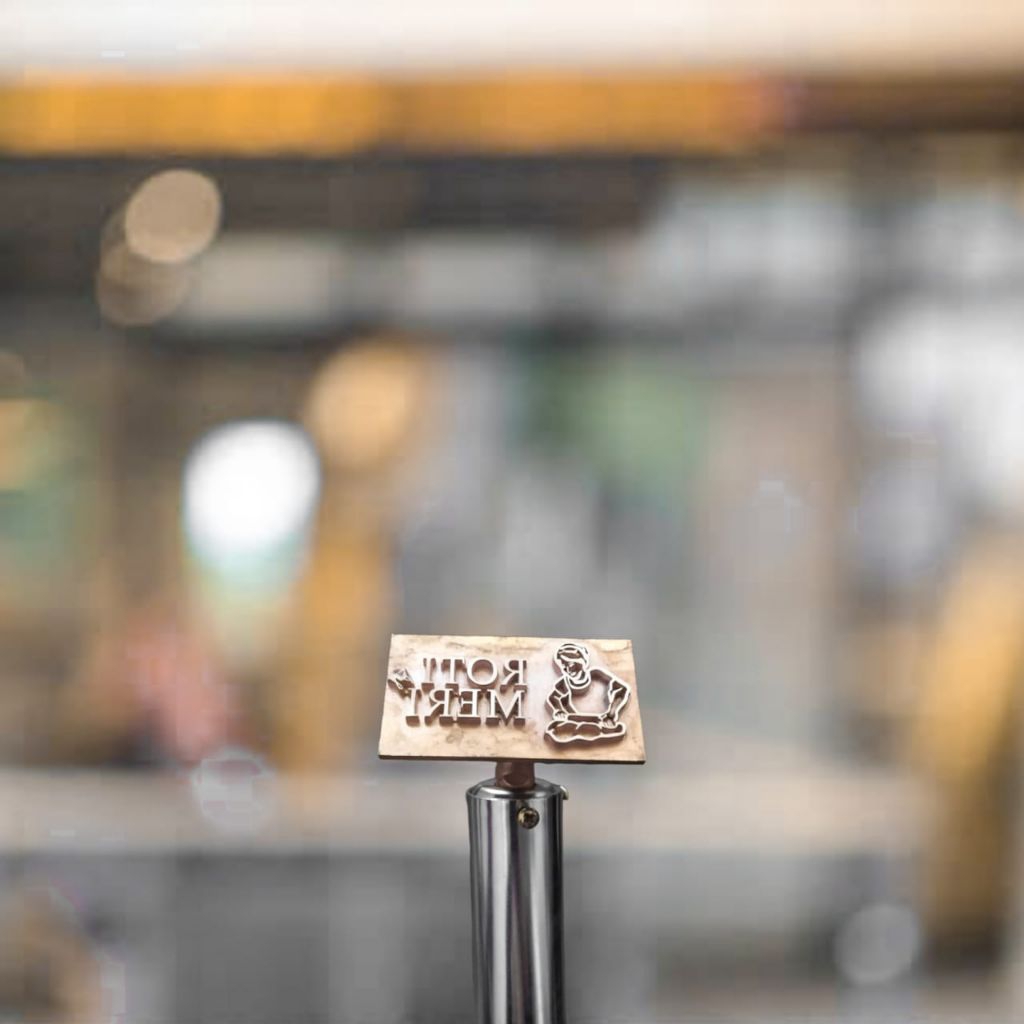 stempel roti cake hot stamp custom burger branding mould