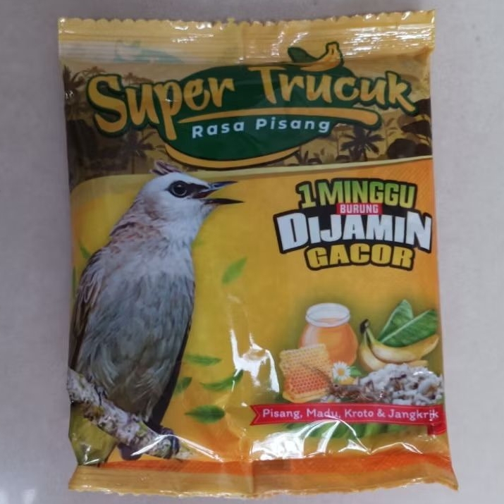 VOER PUR TRUCUK PAKAN MAKANAN BURUNG TRUCUK RASA PISANG