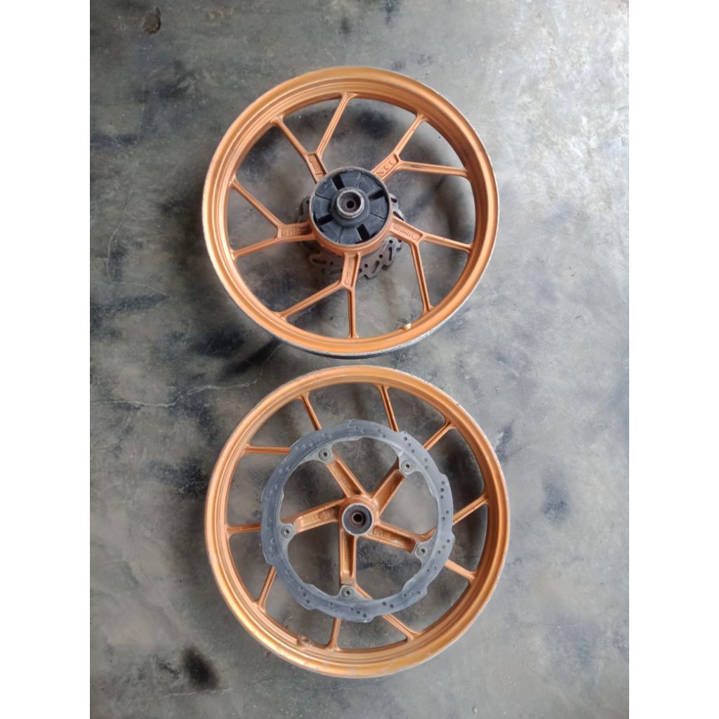 velg depan Belakang Satria Fu original Lepasan