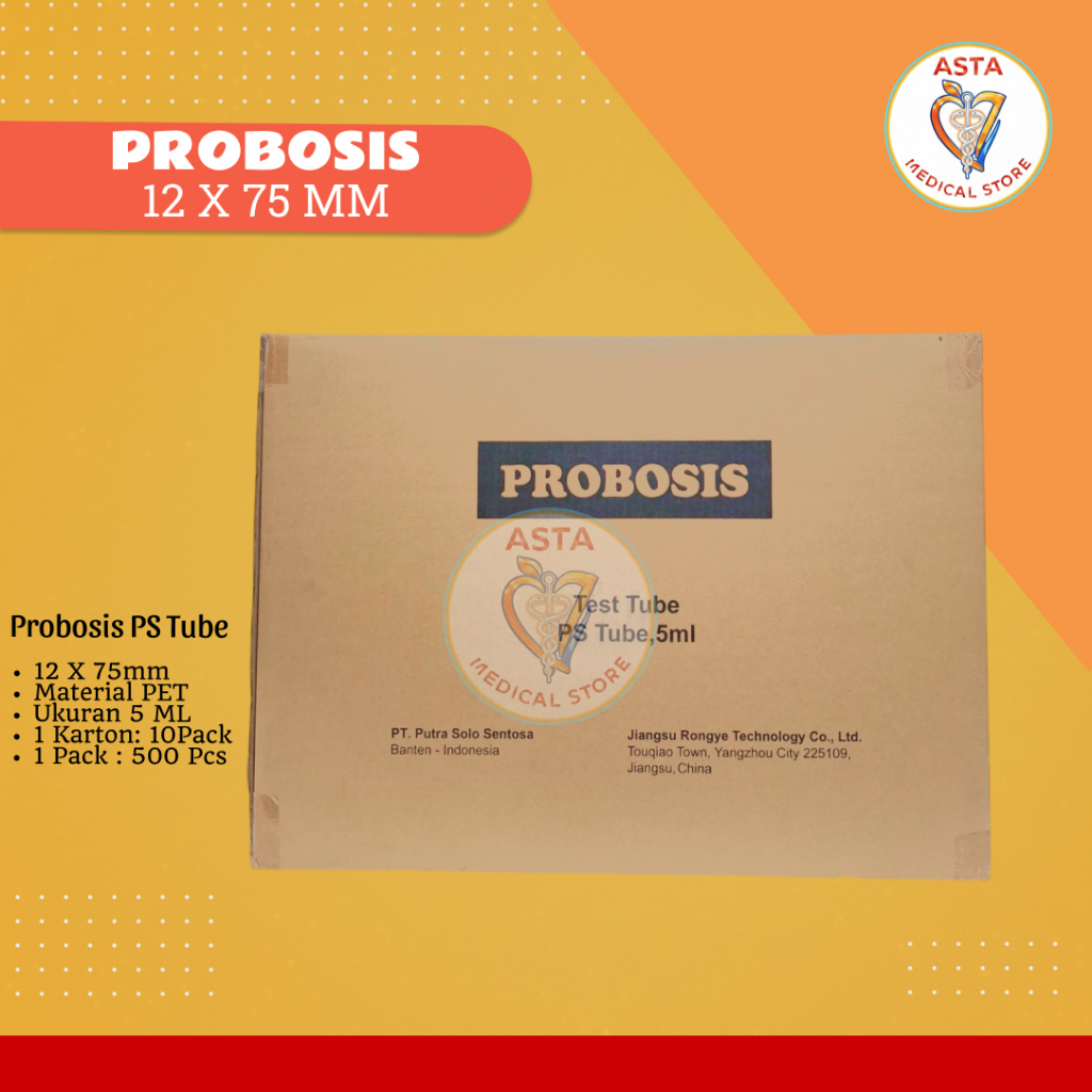 Probosis Ps Test Tube 12x75mm | Tabung Reaksi Kartonan
