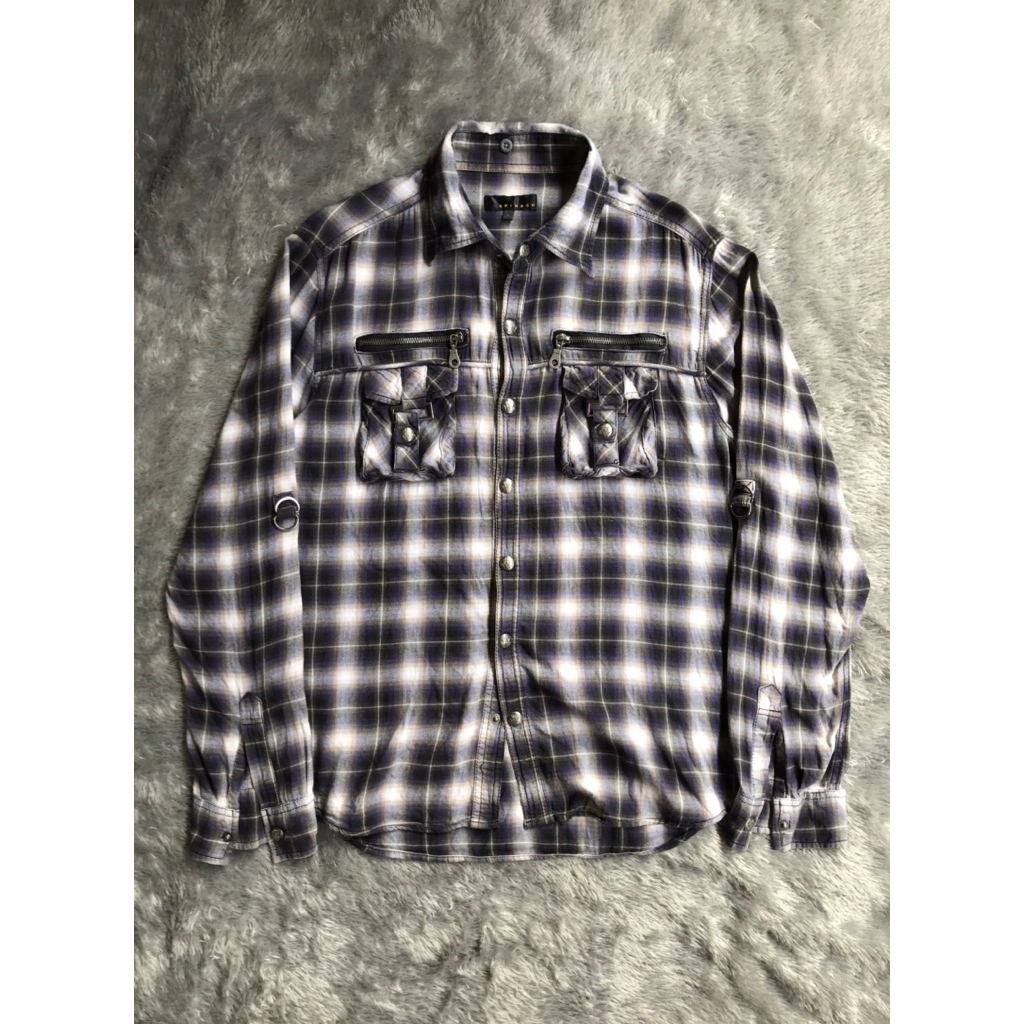Western Modern Flannel Shirt Spinash Tag