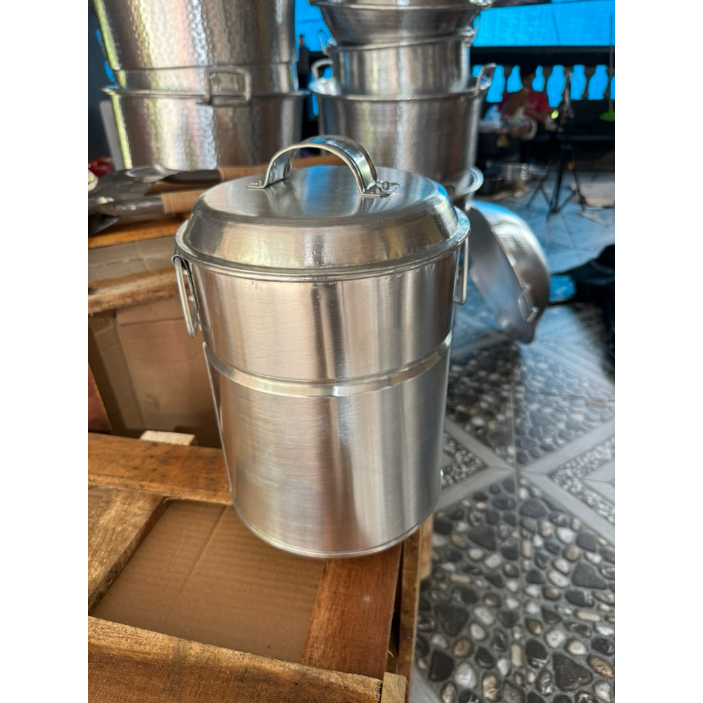 Dandang bakso diameter 22cm material alumunium pakai sambungan tidak lintur tidak merubah rasa masak