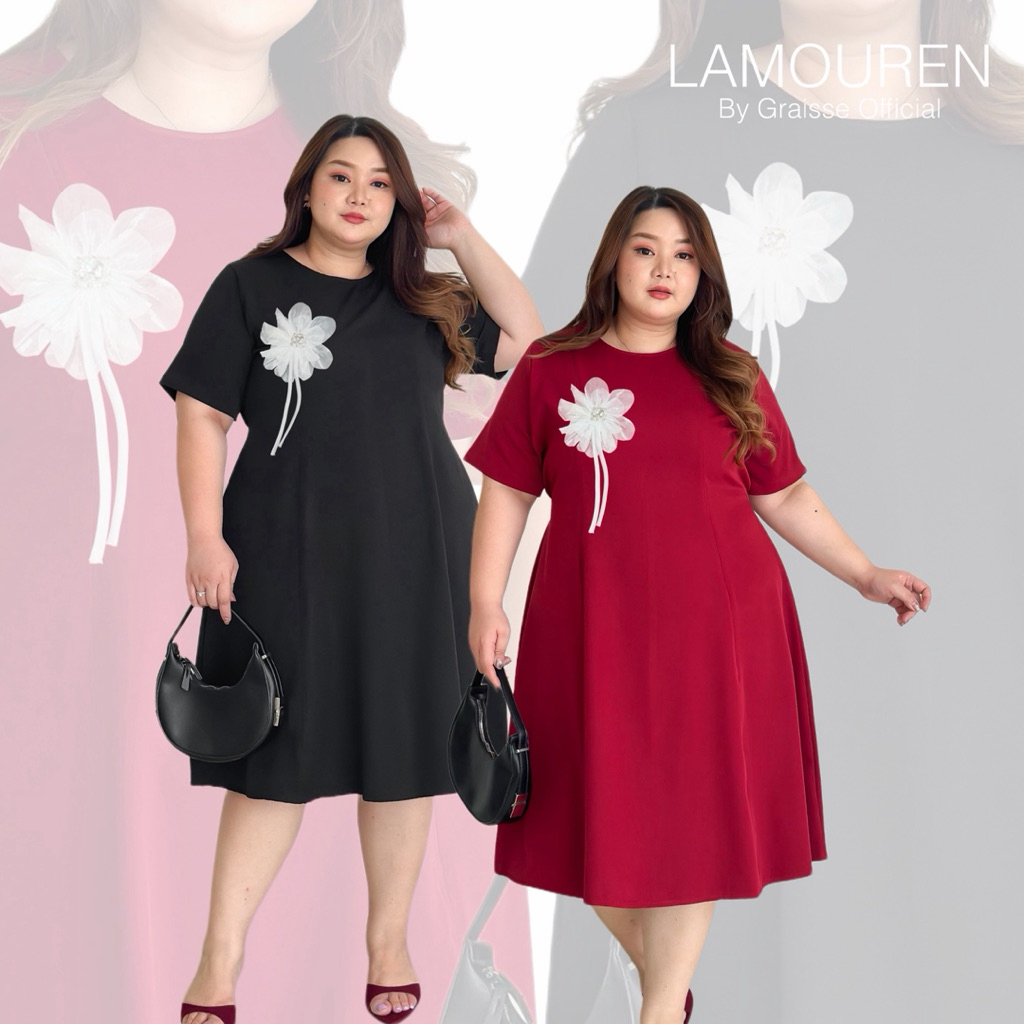 LAMOUREN Dress Bigsize XXXL | Dress Jumbo Premium | Dress Imlek Jumbo | CNY Dress Bigsize Premium