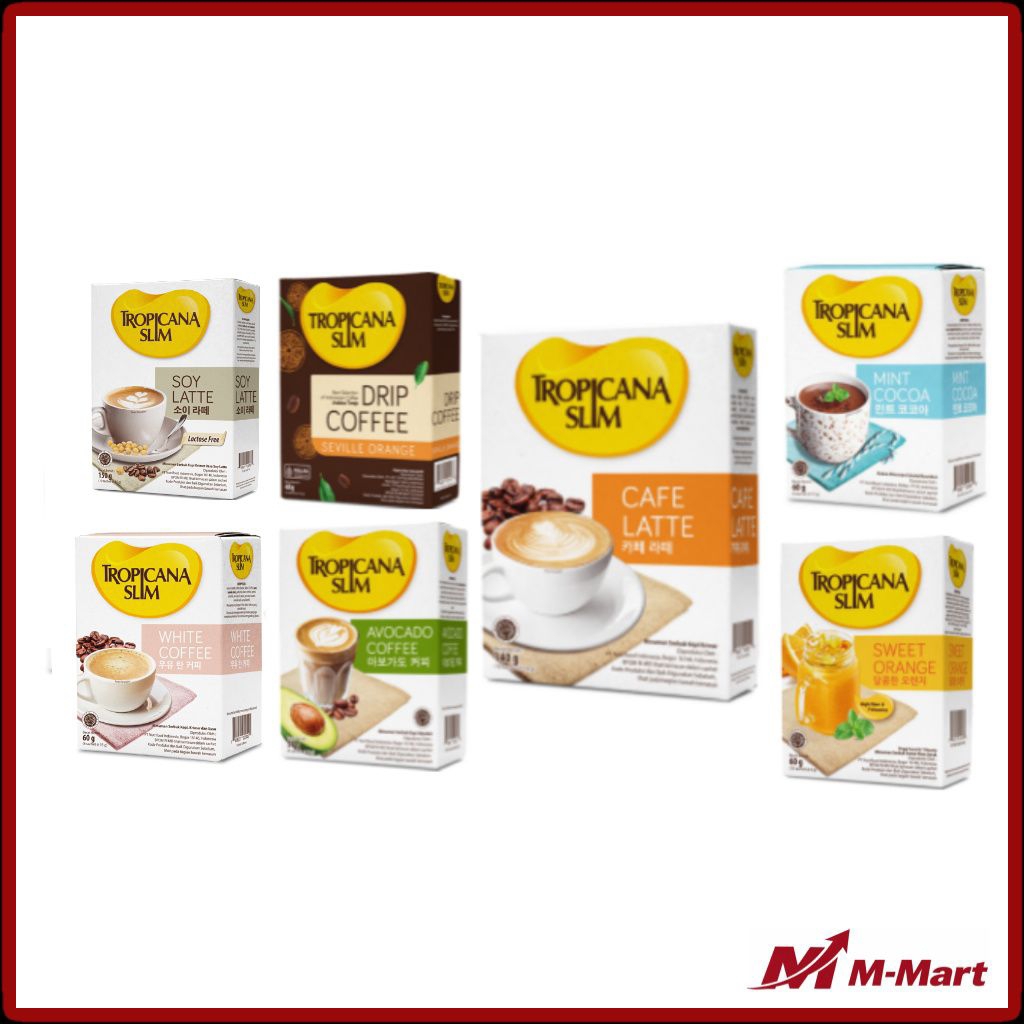 Tropicana Slim Minuman Bubuk Kopi, Cokelat & Jeruk