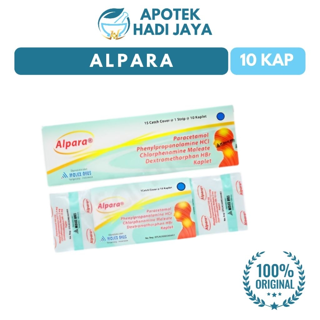 ALPARA (10 KAPLET)- OBAT BATUK & PILEK