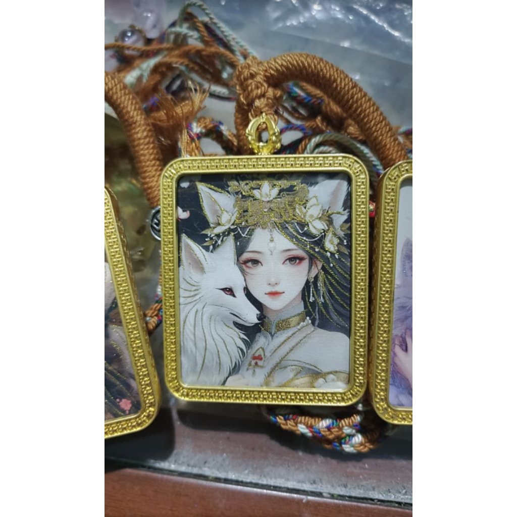 Thangka Tibet Nine tail fox