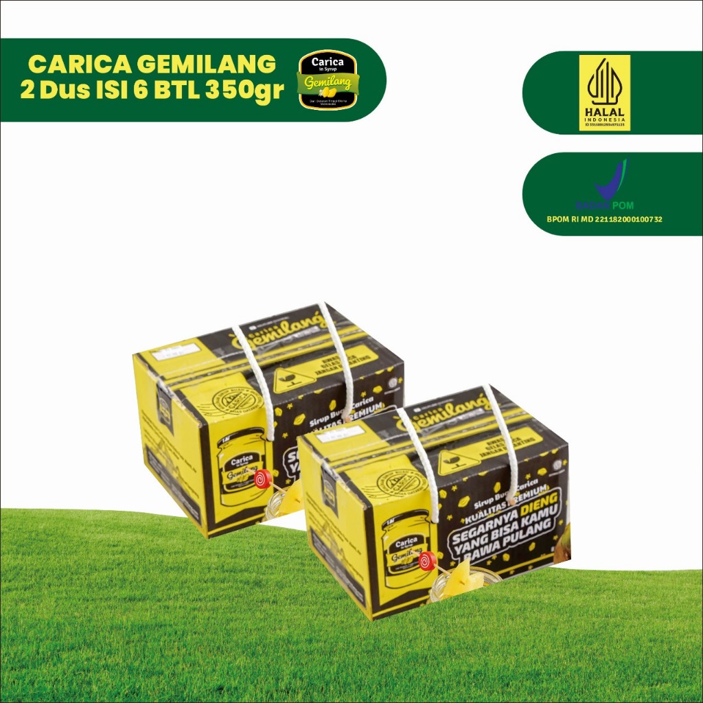 Carica Gemilang Kemasan Botol Kaca 350gram isi 6 kualitas premium - Paket isi 2