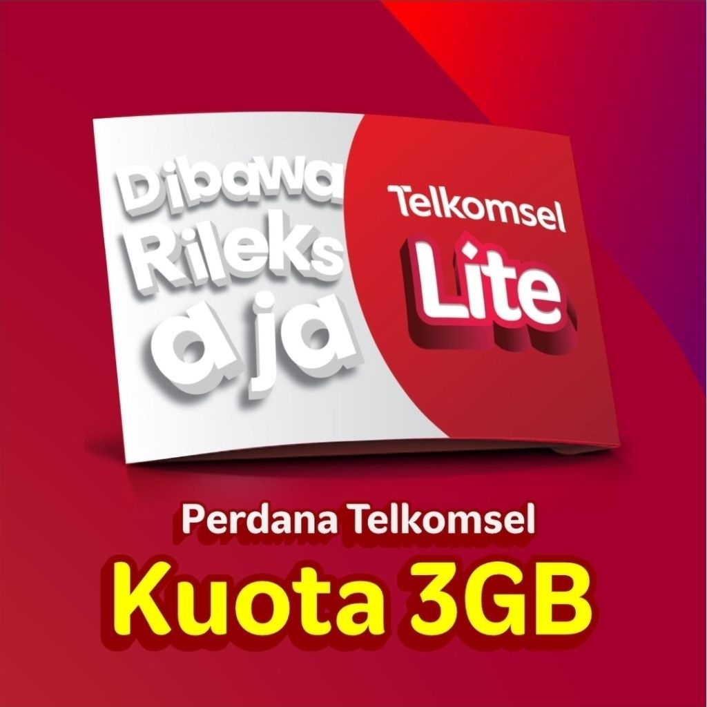 Kartu  Simpati Perdana Telkomsel 3Gb Kuota Nasional Fresh