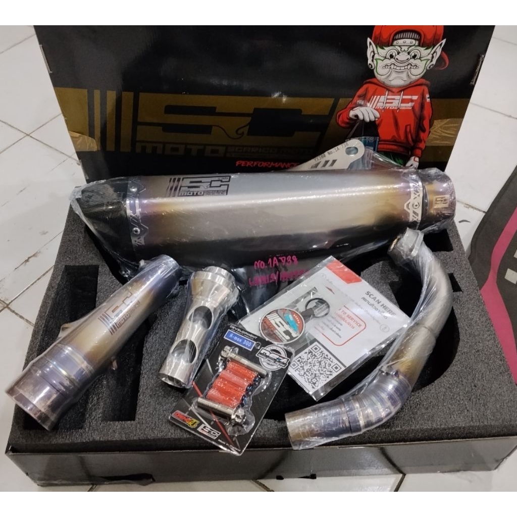 knalpot xmax sc moto thailand original