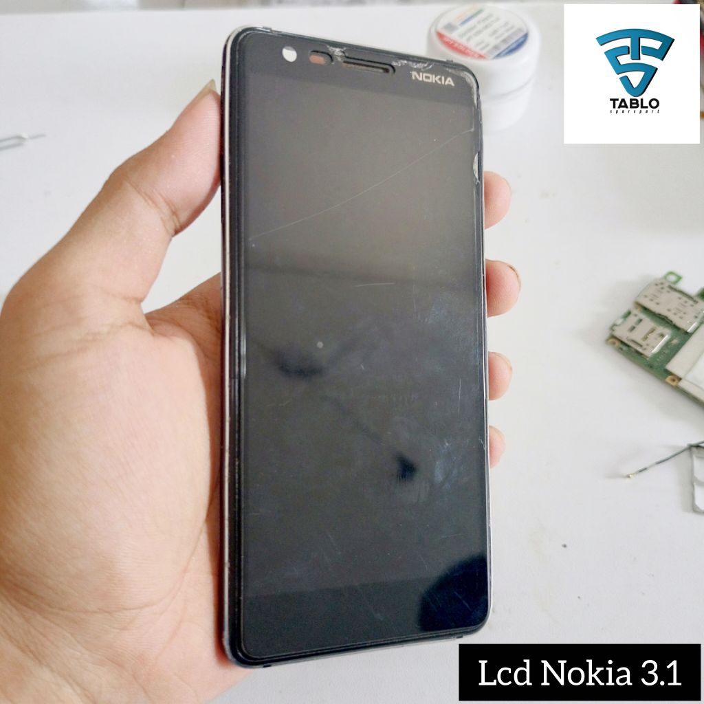 Lcd Nokia 3.1 original copotan hp