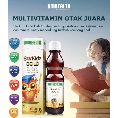 STARKIDZ GOLD Unihealth Multivitamin Sirup Anak Mendukung Fungsi Otak