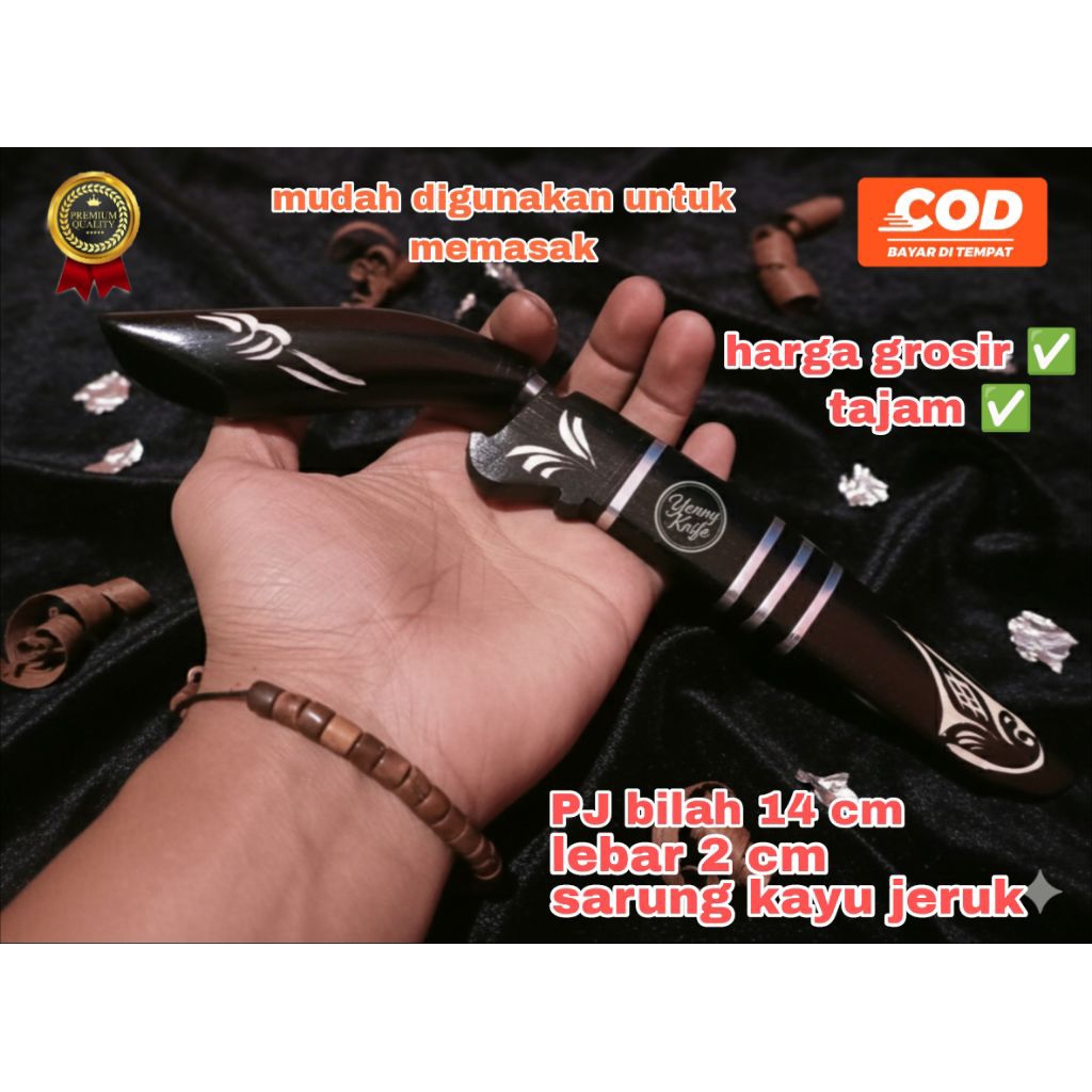 pisau dapur tajam / pisau unik / pisau laduk hitam / pisau grafting / pisau seset / pisau dapur supe