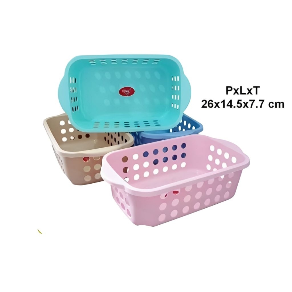 Keranjang Plastik Serbaguna Tempat Wadah Surat Obat Storage Alexish