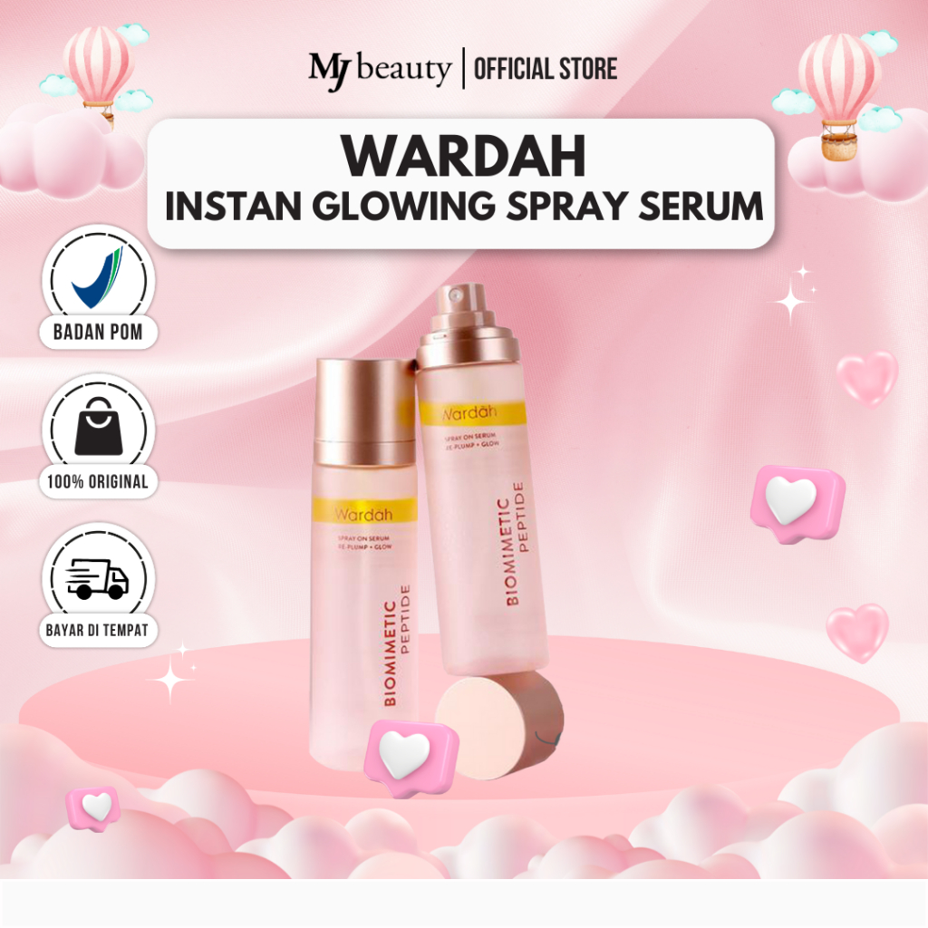 WARDAH Serum Spray - Instant Glowing First Spray Serum - Spray On Serum 105 ml - Kulit lebih glowing