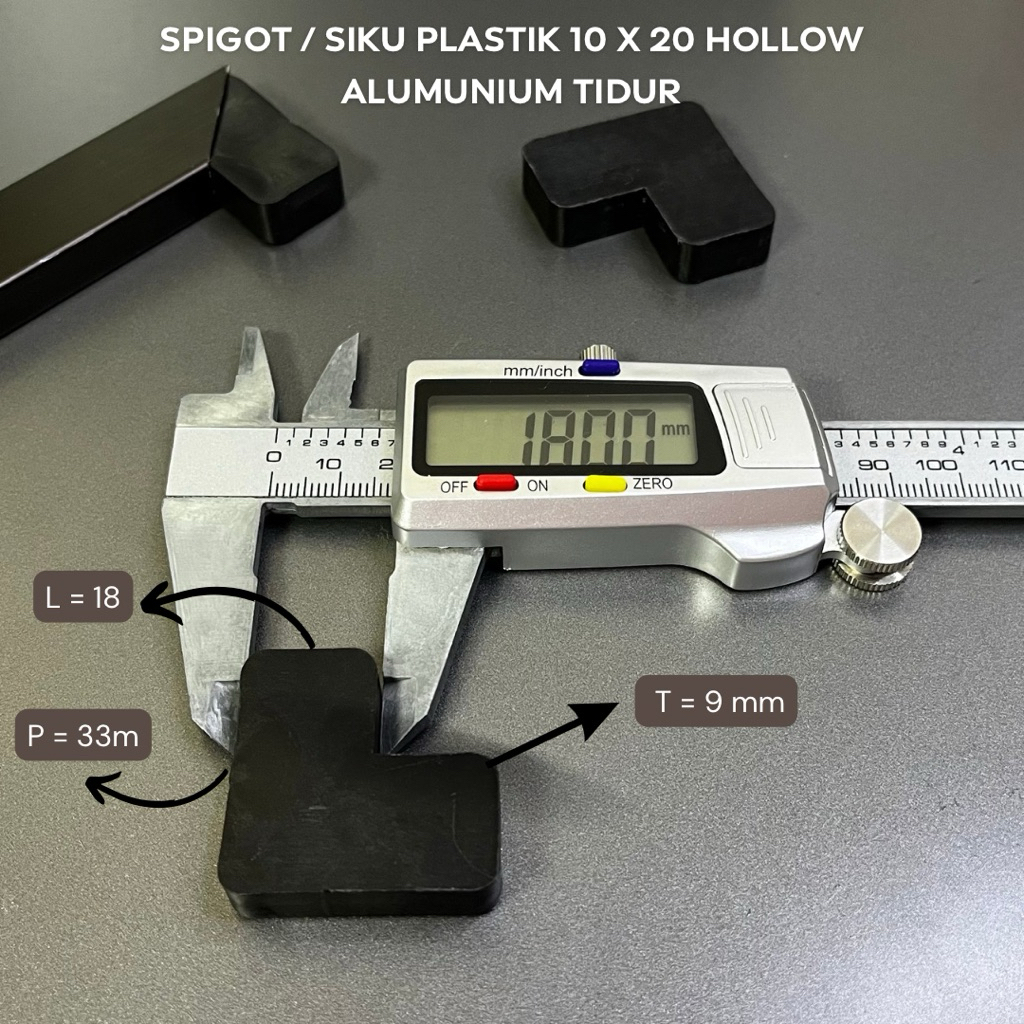SPIGOT / SIKU PLASTIK 10 x 20 HOLLOW ALUMUNIUM TIDUR ISI 100pcs