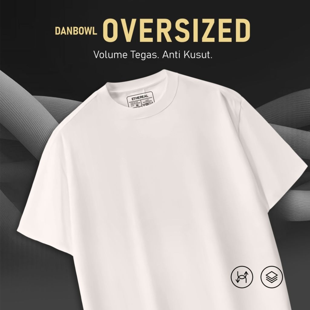 Ethereal DANBOWL COOLBREEZE Oversized T-Shirt | Cream | AIRism