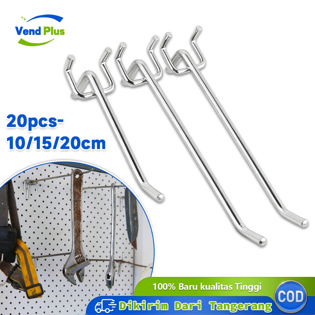 20pcs Hook Ram Cantolan Ram Kalpanis Single Hook 15cm/20cm/25cm Gantungan Ram