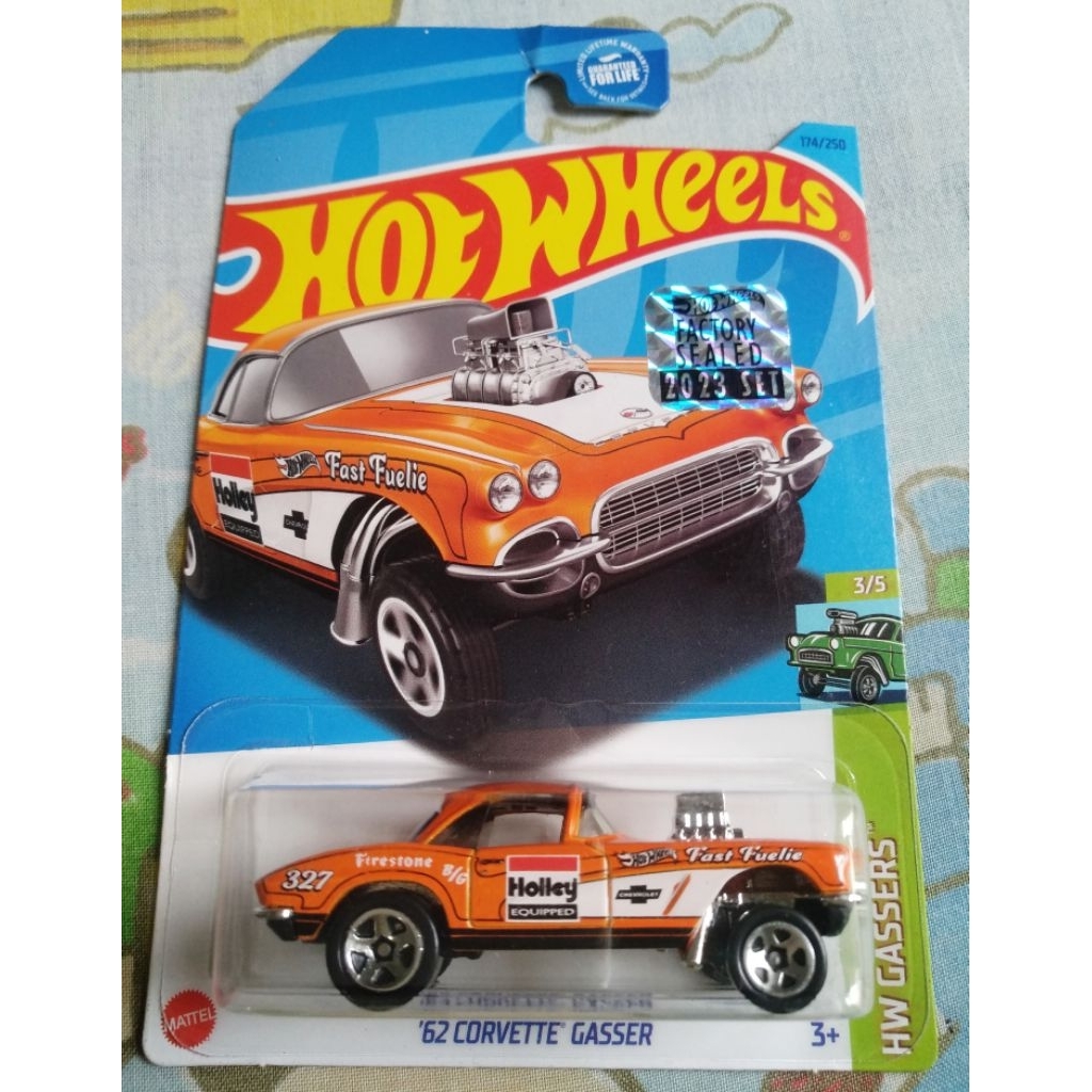 Hot Wheels Factory Sealed 2023 - 62 Corvette Gasser - orange (kroger exclusive)