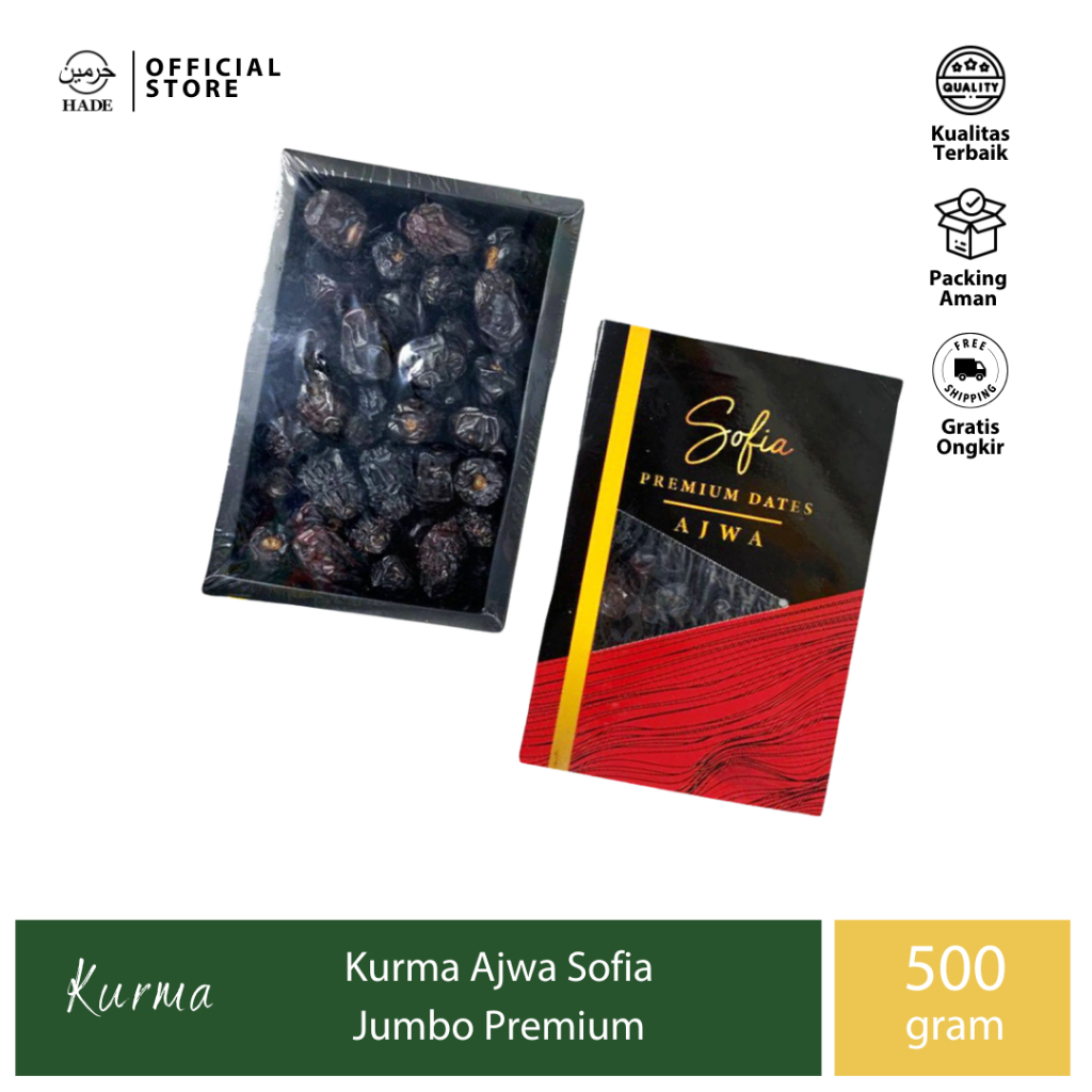 Kurma Ajwa Sofia - Kurma Ajwa Jumbo Premium - Ajwa Asli Original