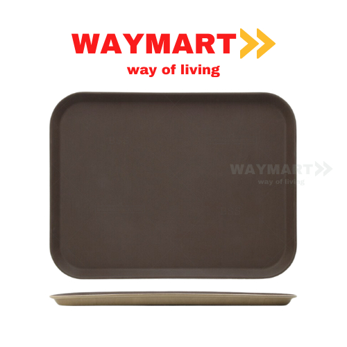 WAYMART - Nampan Saji Anti Licin Ukuran Besar Serving Tray Karet Anti Slip Hotel Restoran Cafe Kitch