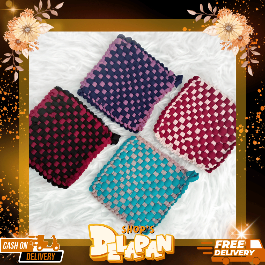 DELAPANSHOP | Cempal Anyam / Cempal Pegangan Panci / Cempal Tatakan Panci Panas / Pegangan panci Pen