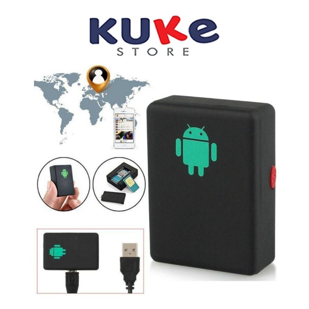 KUKE GPS Tracker Mini A8 / Alat Sadap Suara Support All GSM / Pelacak Motor Mobil Anti Maling
