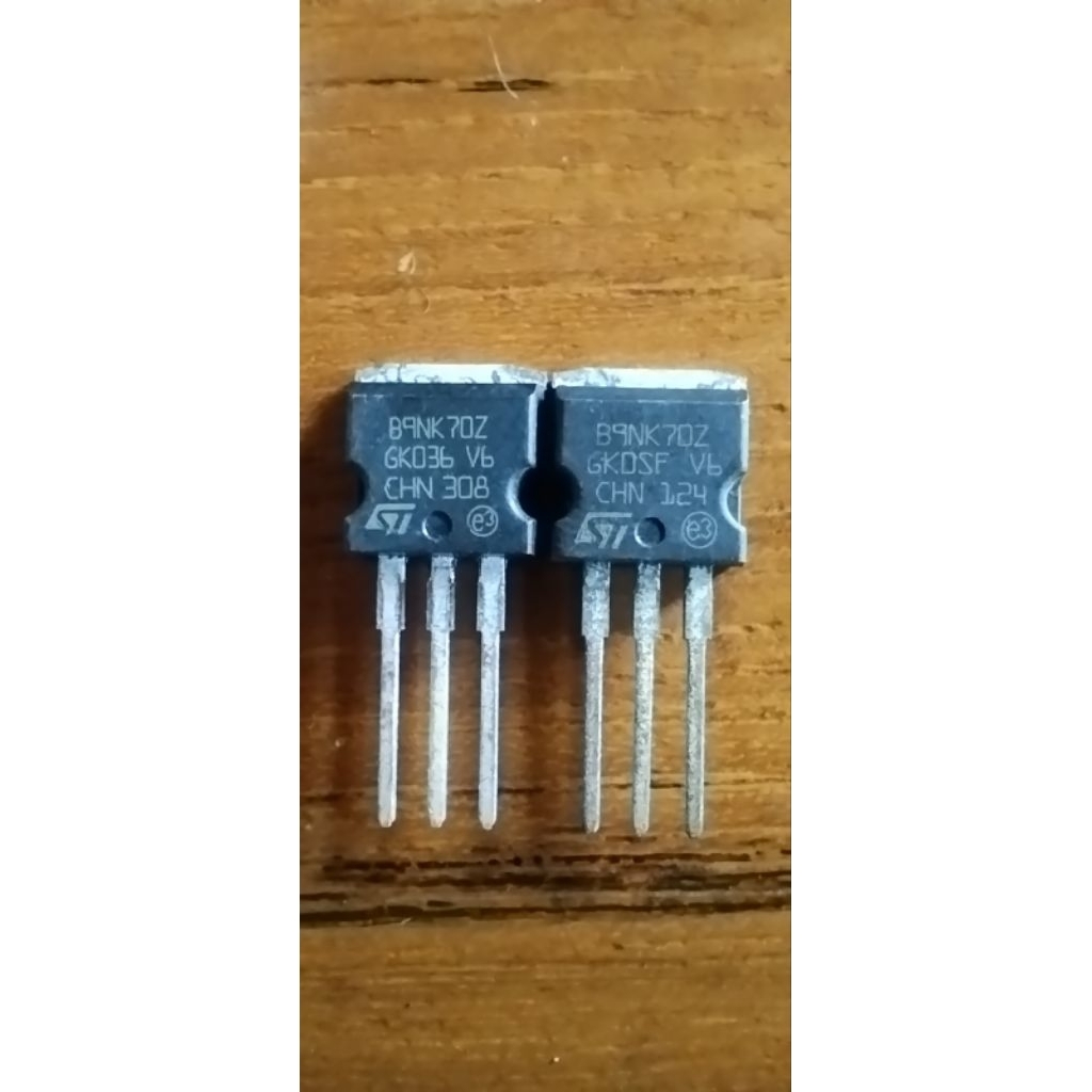 MOSFET Power N-Channel B9NK70Z / 9NK70 – 700 V, 7.5 A (TO-263)