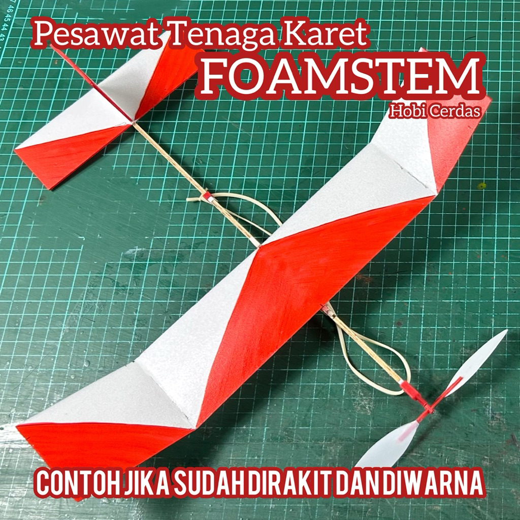 Kit Pesawat Tenaga Karet Foamstem