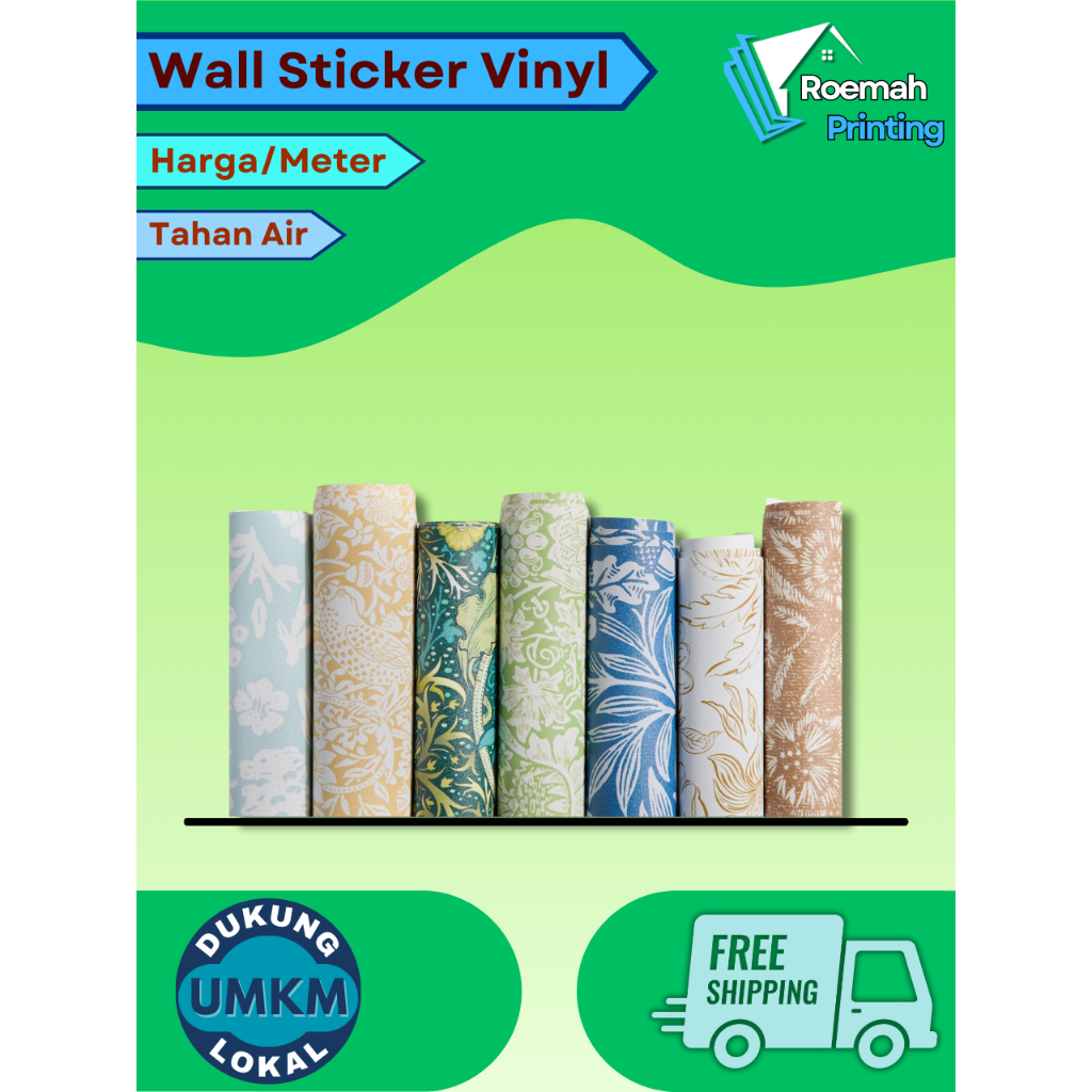 Cetak Stiker Vinyl | Wallpaper | Display Per Meter