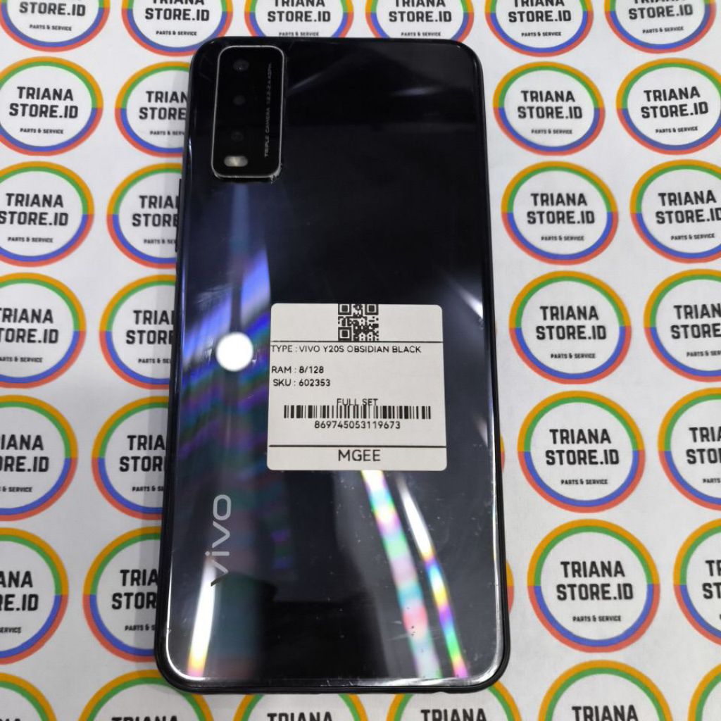 Handphone second normal vivo Y20s 8+128GB original