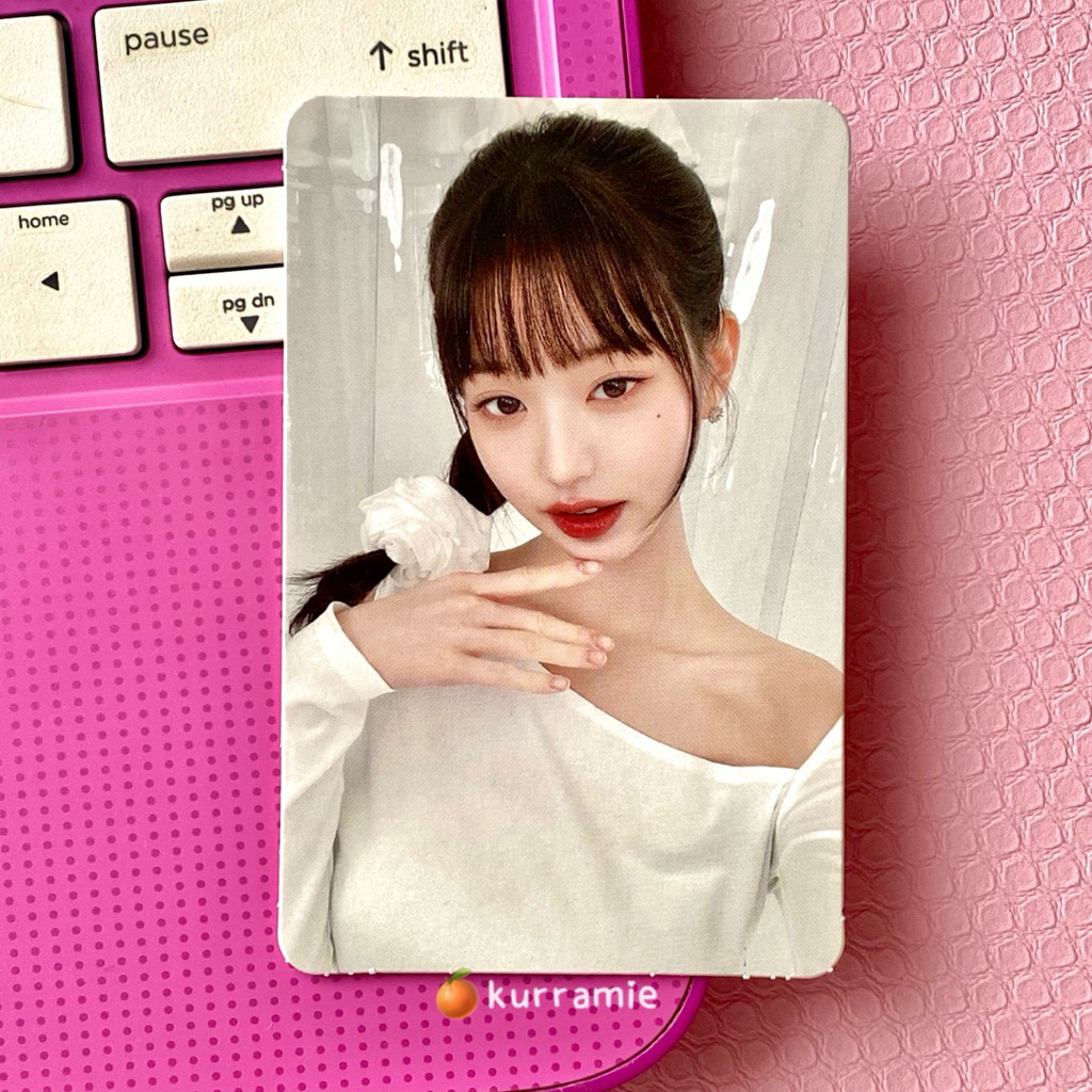 (clearance sale) official photocard wonyoung x ive amuse collab r2 2.0 baju putih