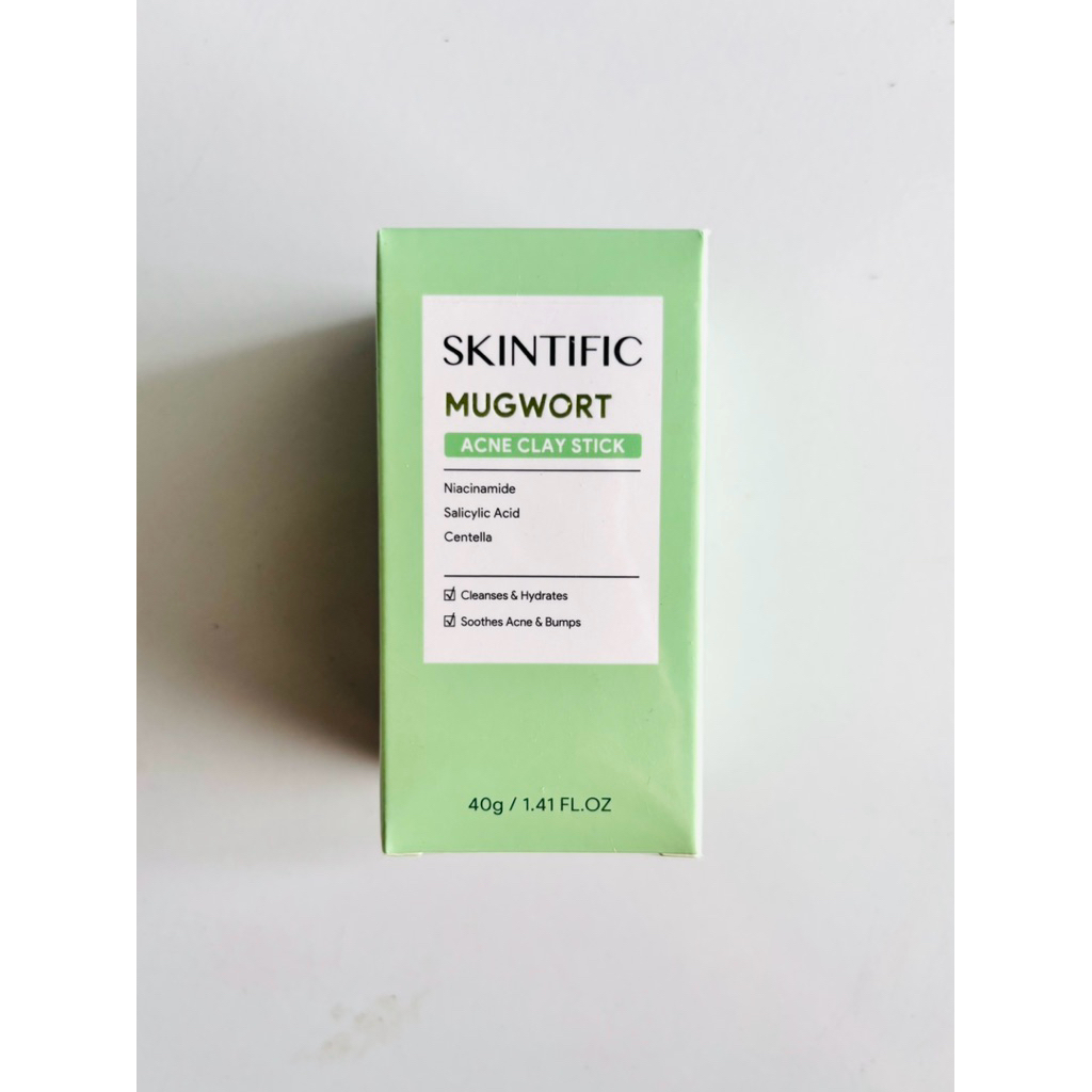 SKINTIFIC - MUGWORT ACNE CLAY STICK, MASKER MUGWORT SKINTIFIC
