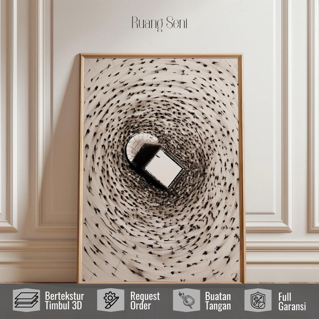 Lukisan kabah hiasan dinding | lukisan handmade | hiasan dinding