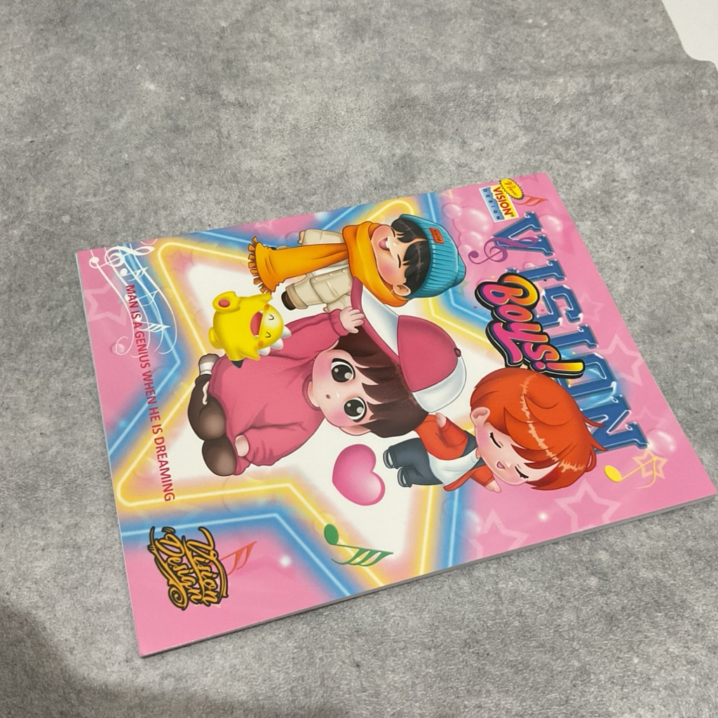 buku tulis garis sekolah vision