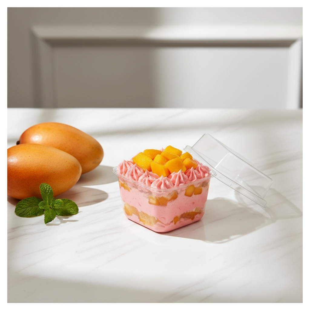 10pc Mika Cup Dessert Korea 250ml / Box Kotak Cup Dessert Tiramisu Puding Cake Kue 250 ml