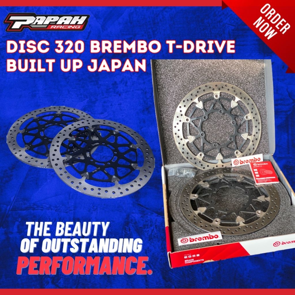 PIRINGAN DISC CAKRAM BREMBO T-DRIVE 320MM FLAT