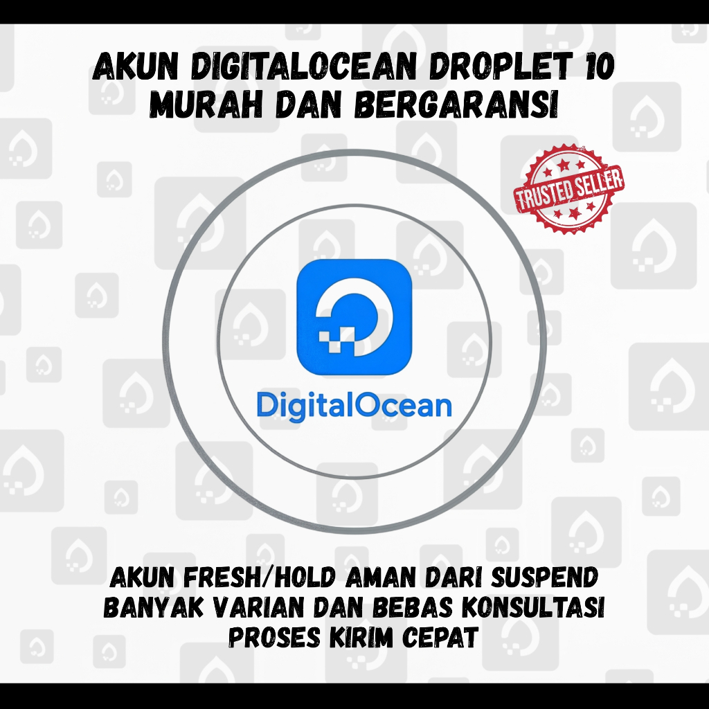 Akun DigitalOcean 10 droplet