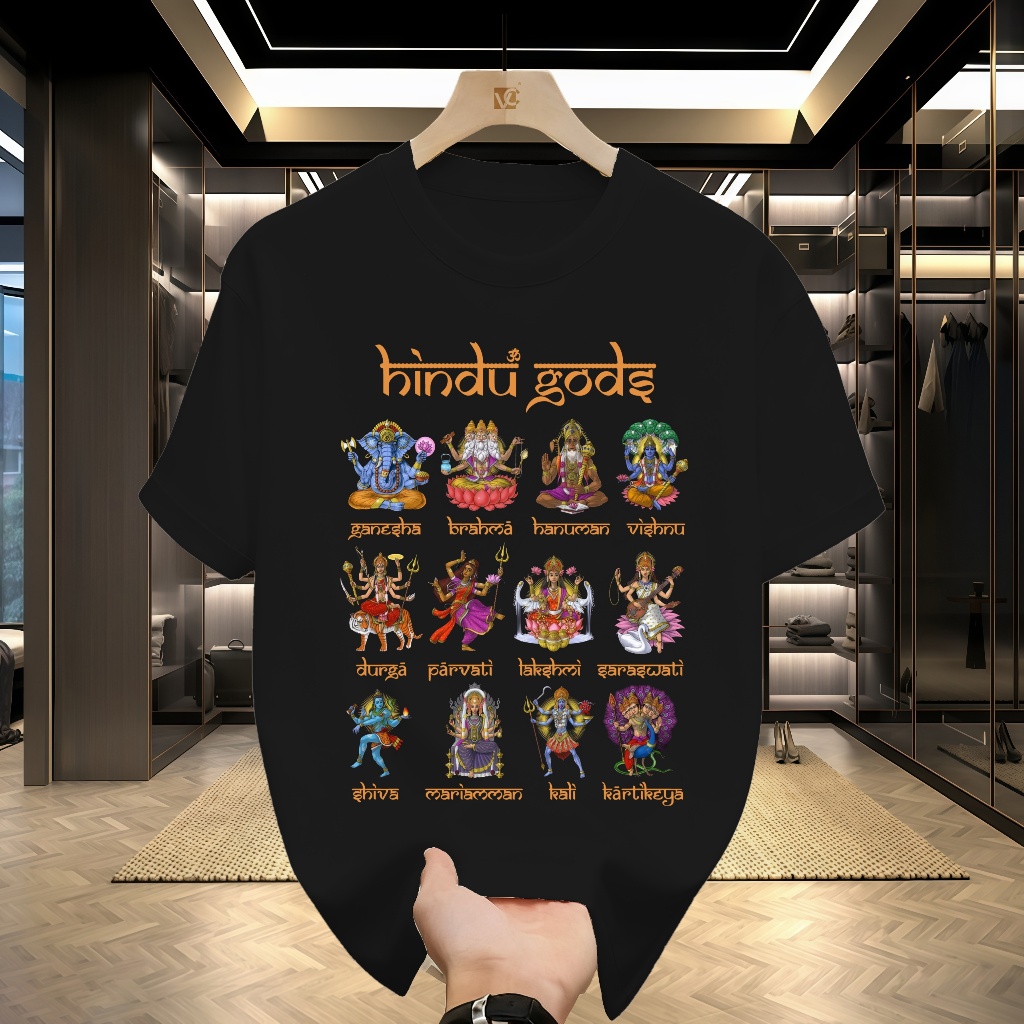 Dewa Hindu Siwa Ganesha Hanuman Dewi Hindu Kaos Kali